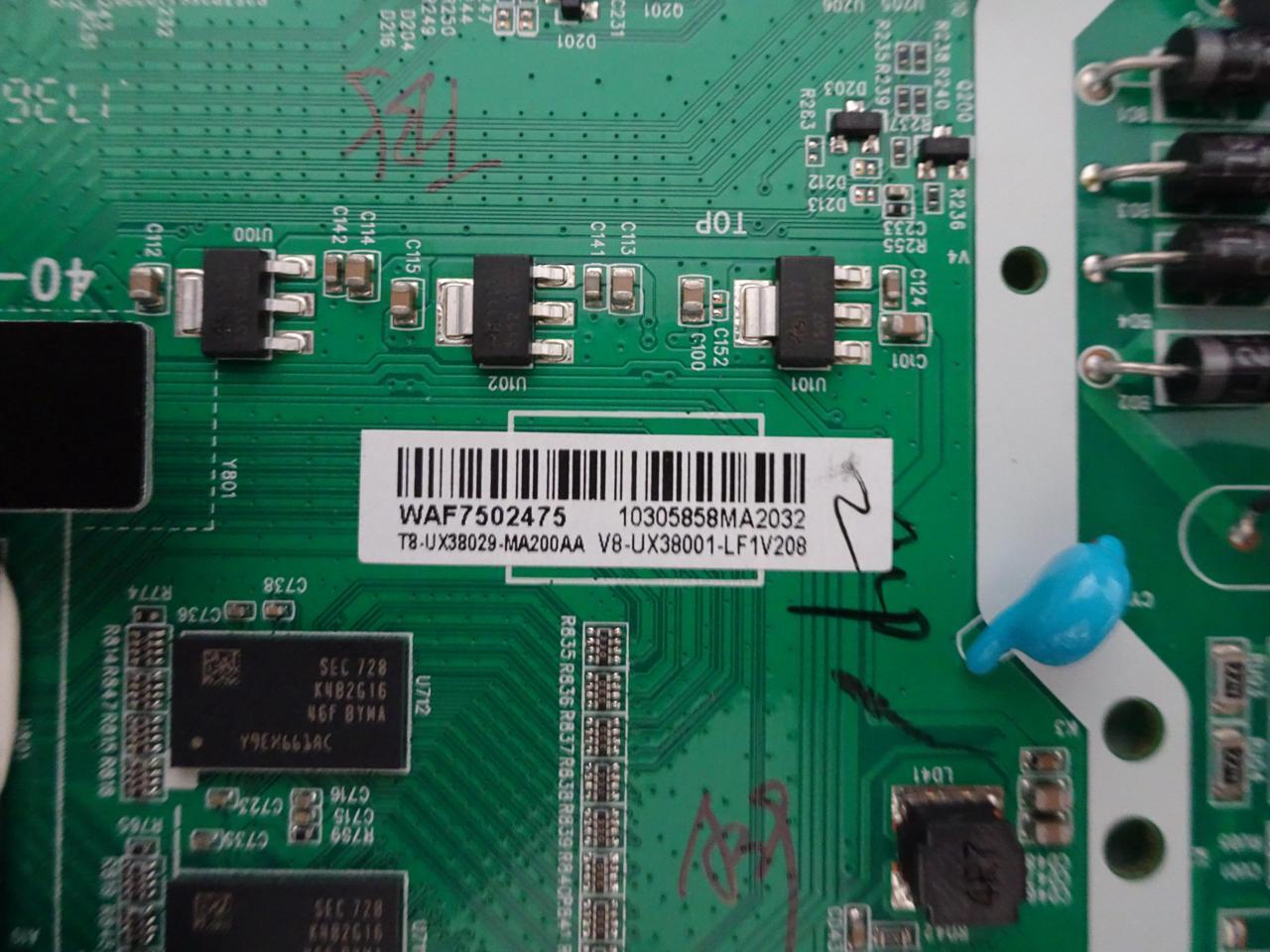 Insignia NS32DR310NA17 Main Board T8UX38029MA200AA