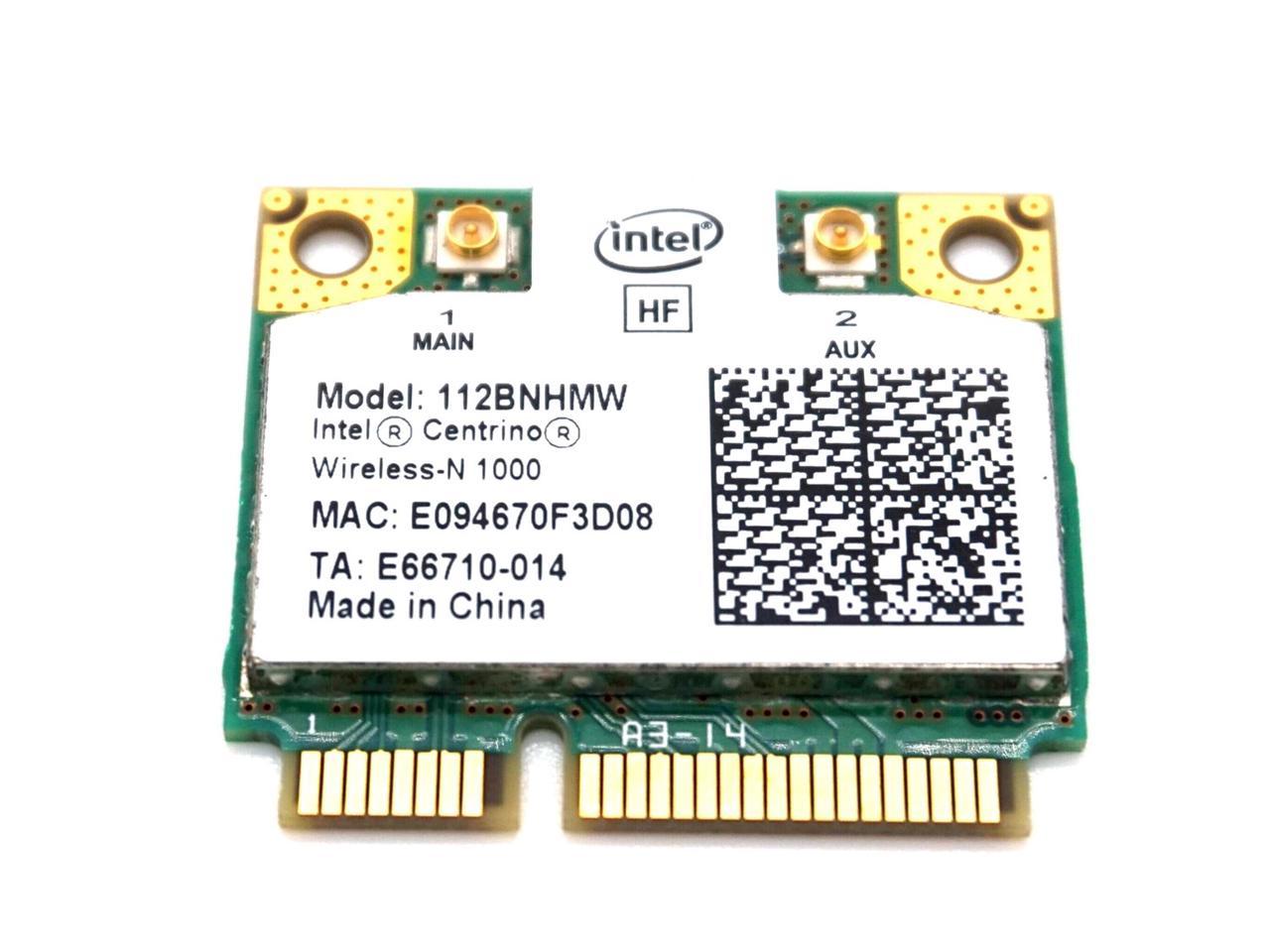 Intel Centrino Wireless N 1000 802 11 B G N 112bnhmw Half Pci E Mini Wifi Card Newegg Com