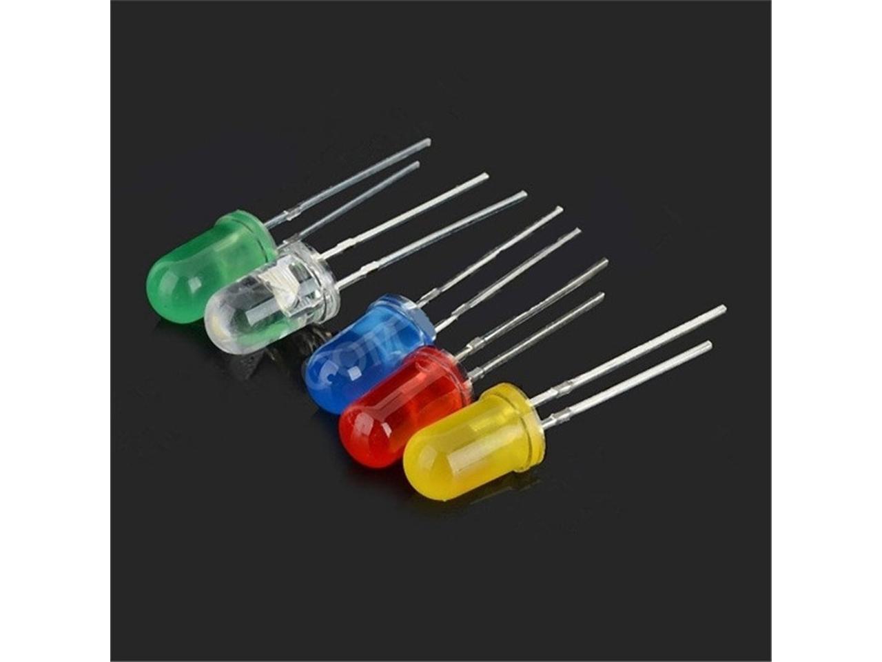 130PCS 5MM RGB 3-color LED Diodes Light-emitting DIY Electronic