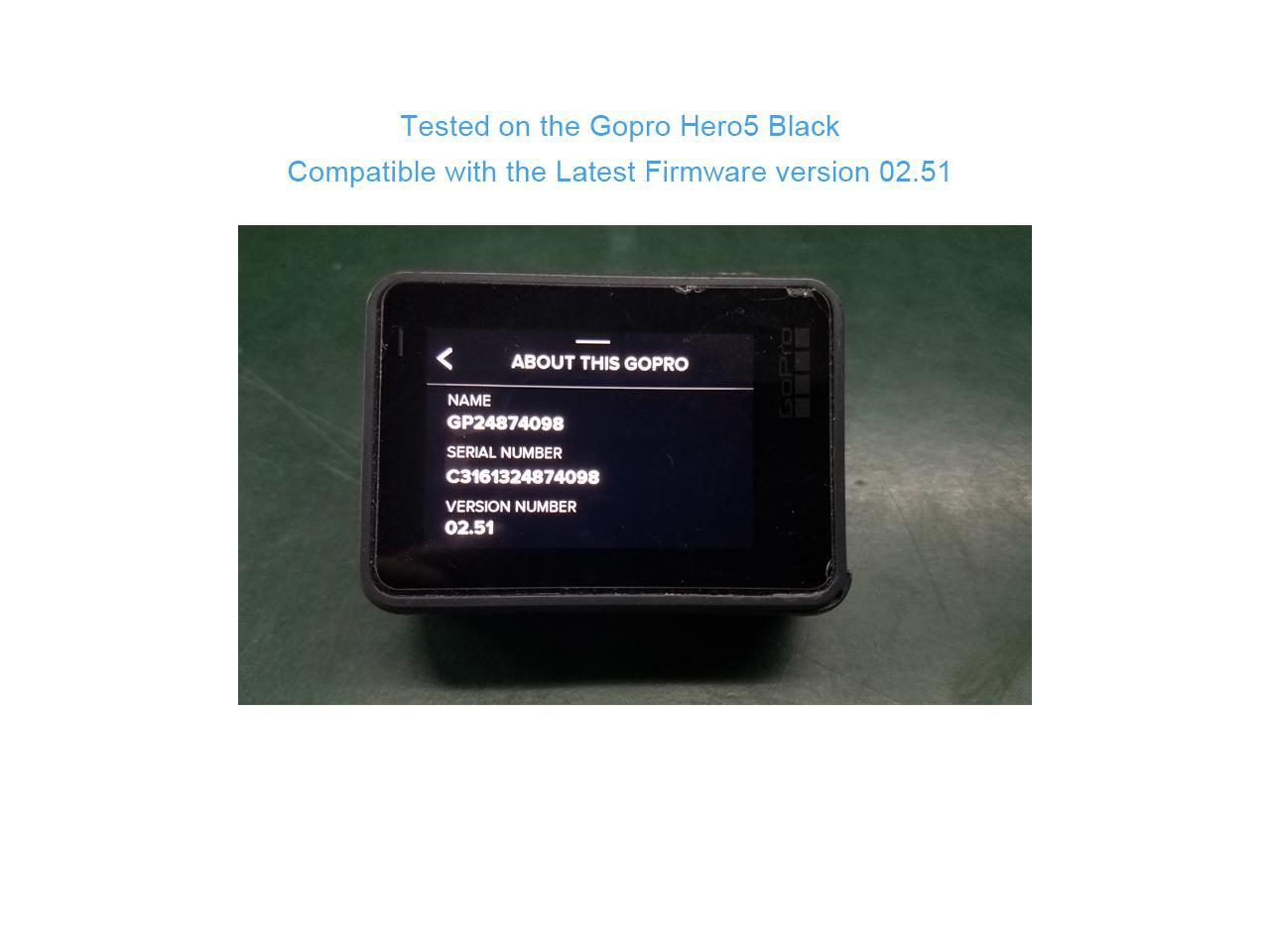 2 Pack Coolshow Premium Replacement Battery For Gopro Hero 5 Black Compatible With Firmware V02 51 V02 00 V01 57 And V01 55 Newegg Com