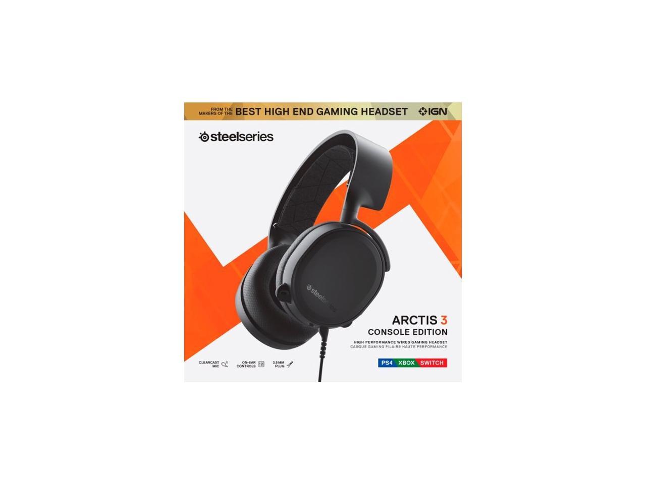 ga winkelen Berekening Televisie kijken New! SteelSeries Arctis 3 Console Wired Stereo Gaming Headset 2019 Edition  (Black) for PC, PlayStation 4, Xbox One, Nintendo Switch, VR, Android, and  iOS - Black - Newegg.com