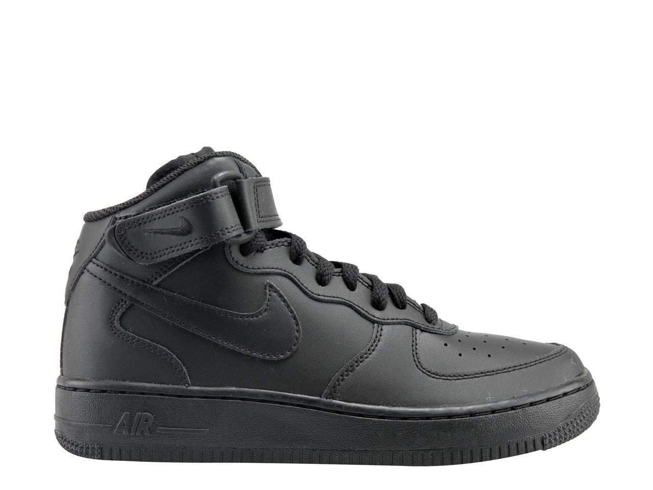 Nike Air Force 1 Mid (GS) Black/Black Big Kids Basketball Shoes 314195-004 Size 4 - Newegg.com