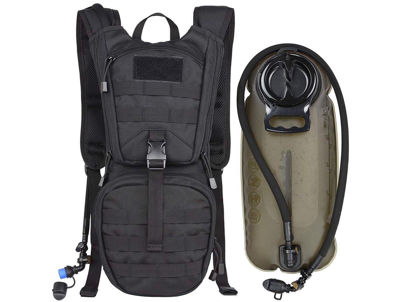 3l Tactical Hydration Backpack Water Bag Bladder Bottle Pouch Drinking System 