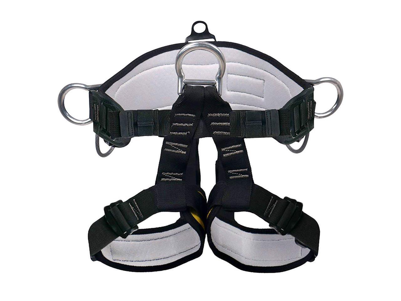 Details about   Thicken Safety Tree Climbing Harness Gear Half Body Wider Seat Waist Belt 