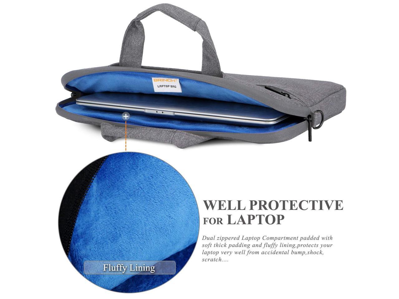 13 - 14 Inch Laptop Bag Slim Waterproof Laptop Messenger Bag Portable  Laptop Sleeve Case Shoulder Bag Briefcase Handbag with Strap for 13