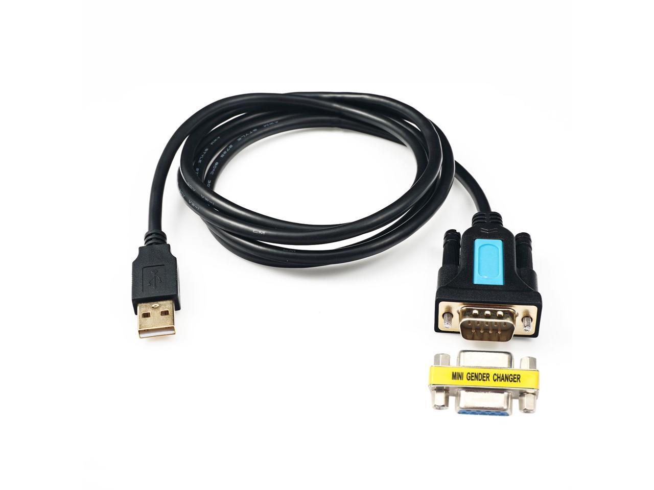 RS-232\DB9 Female Connector, Prolific PL2303HX Rev. D Chipset Mac Linux Plugable USB to Serial Adapter Compatible with Windows Renewed 