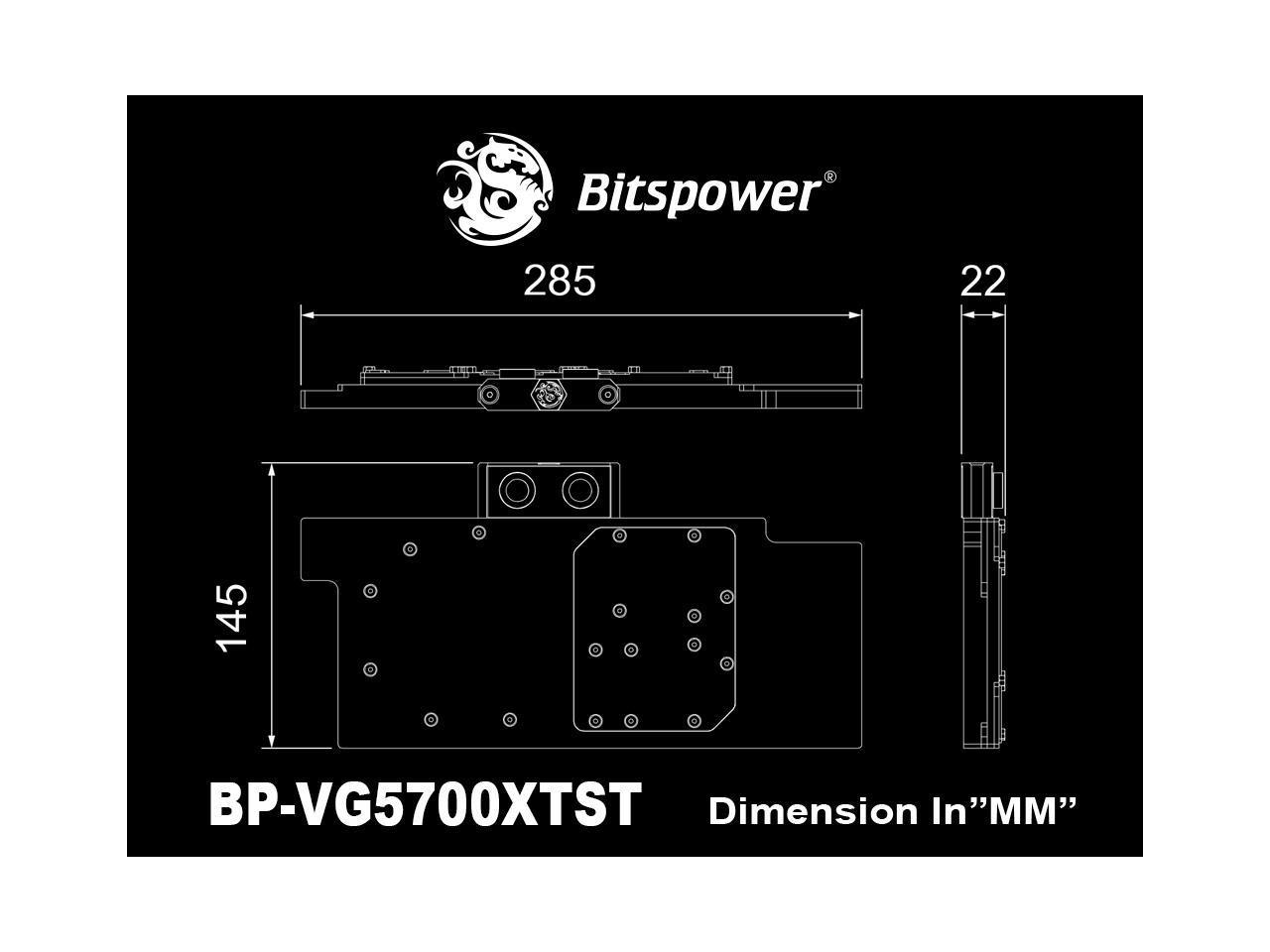 Bitspower Brizo VGA ウォーター ブロック for AMD Radeon VII