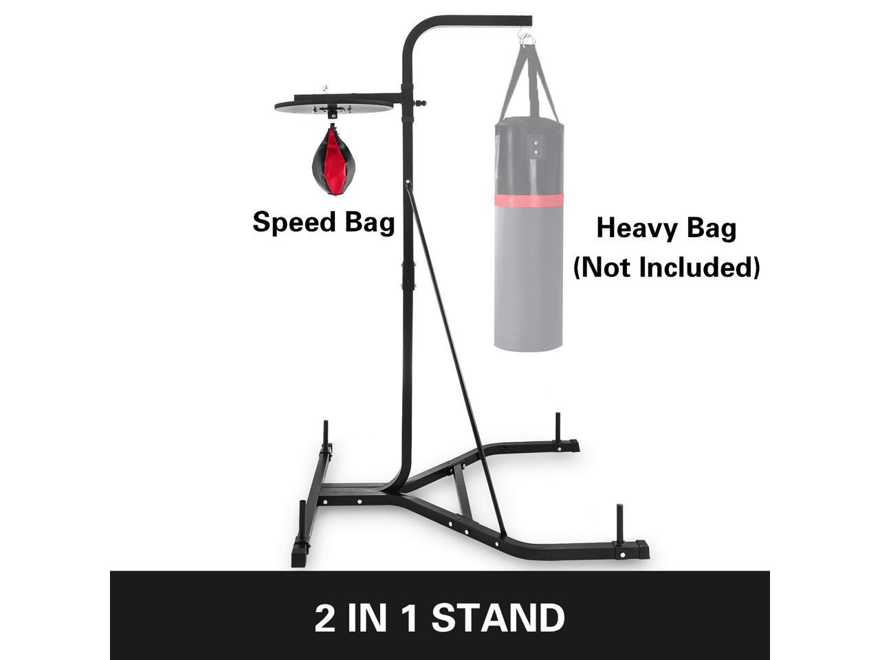 Folding Punch Bag Stand Max 60kg Height Adjustable for Boxing Fitness Training 