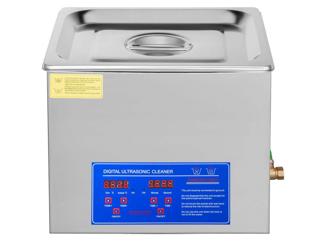 10 L Liter Industry Heated Ultrasonic Cleaners Cleaning Equipment Jewelry Dental 