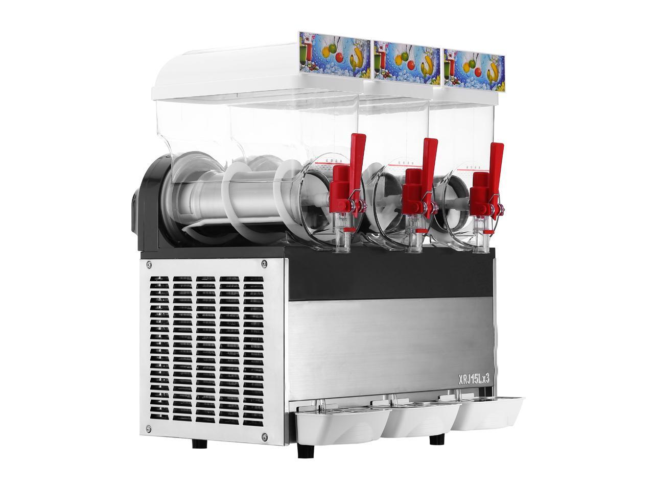 VEVOR Commercial Slush Machine Margarita Slush Maker 2x15L Frozen Drink Machine 