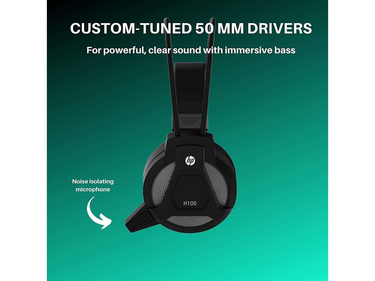 gaming headset h100 hp