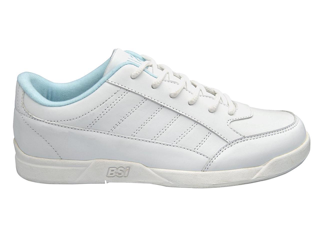 BSI Women�s 422 Bowling Shoe, White w Blue, Size 7.5 BSI Women�s 422 Bowling Shoe, White w Blue, Size 7.5