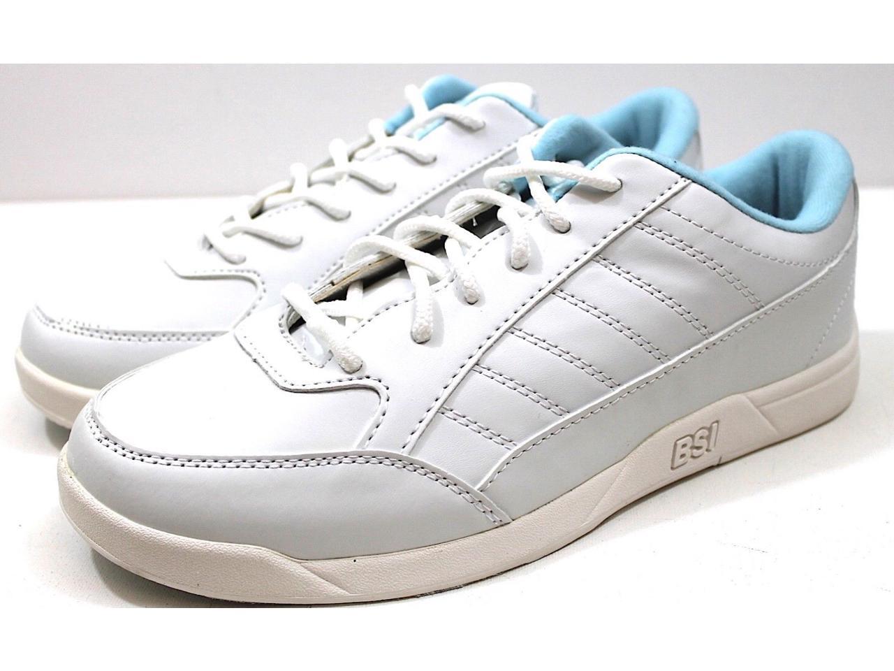 BSI Women�s 422 Bowling Shoe, White w Blue, Size 7.5 BSI Women�s 422 Bowling Shoe, White w Blue, Size 7.5