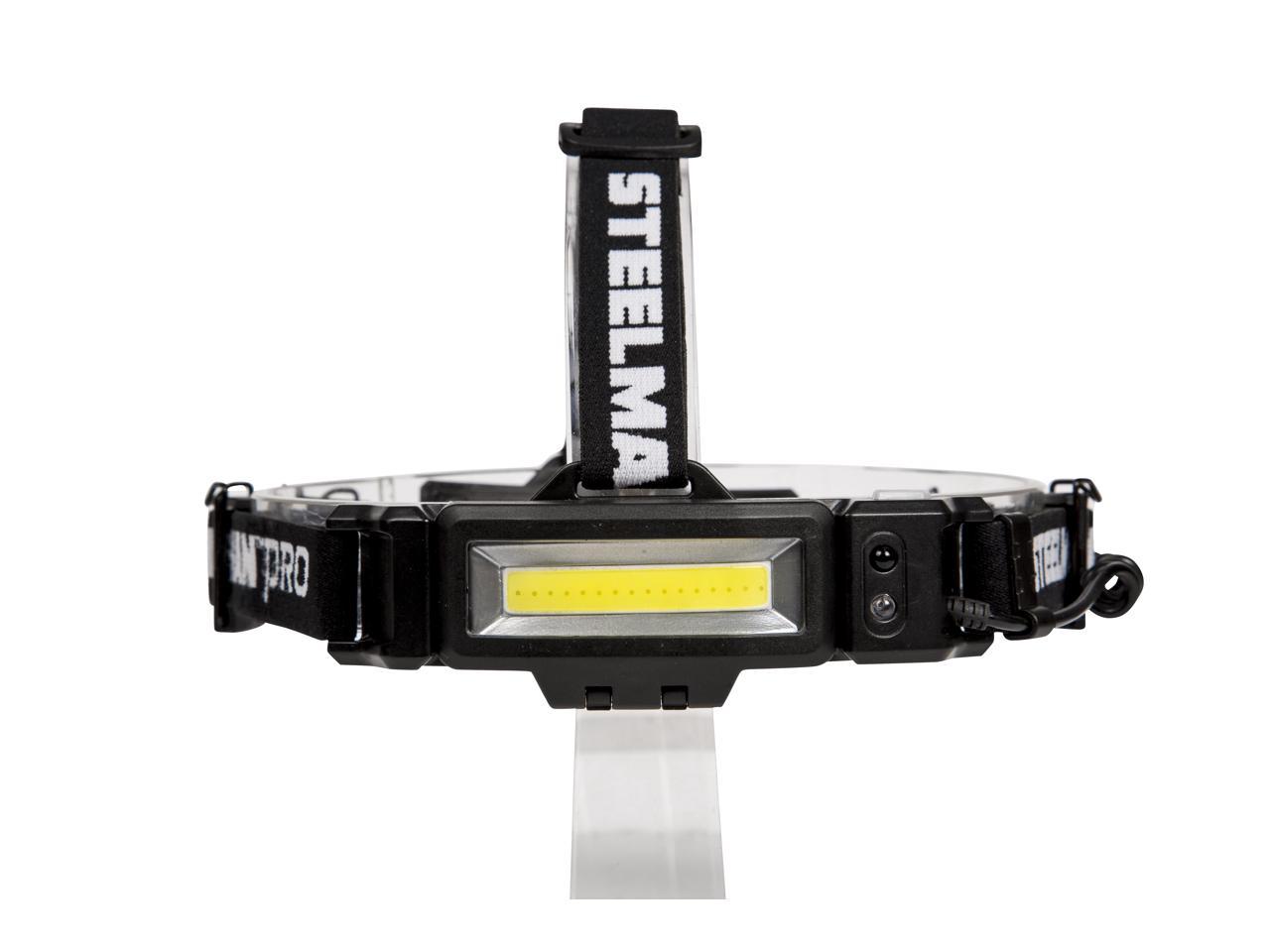 Steelman Pro 200 Lumen Slim Profile Rechargeable COB LED Headlamp 79236 