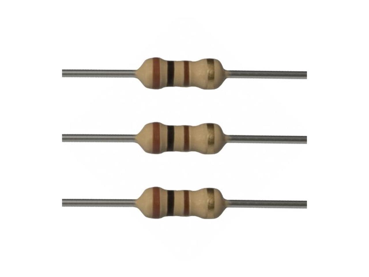 100 Ohm Resistors, 1/4 W, 5% (Pack of 10) - Newegg.com