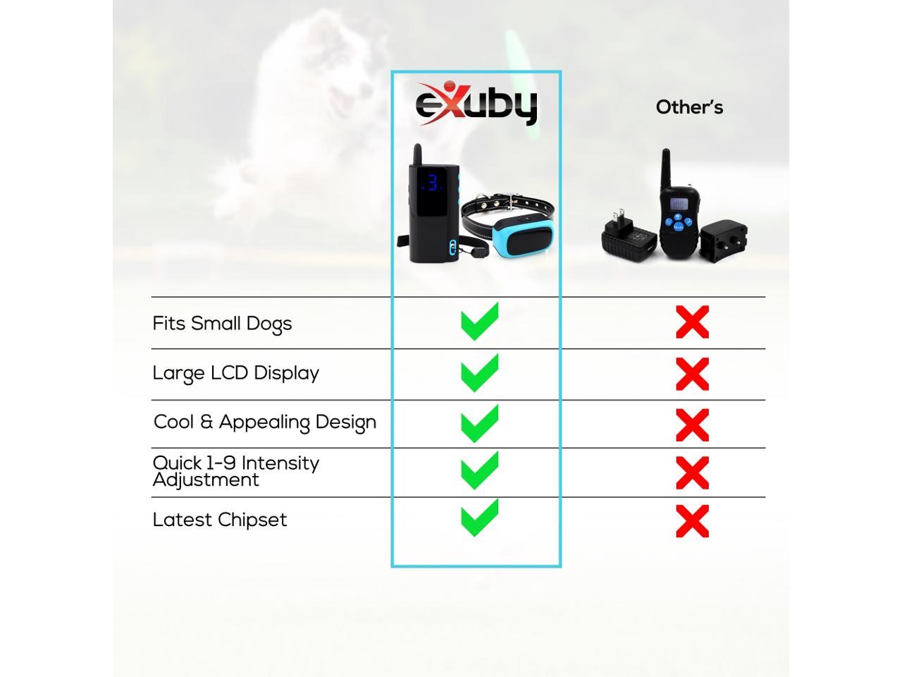 eXuby - Shock Collar for Small Dogs 5-15lbs Rechargeable ...