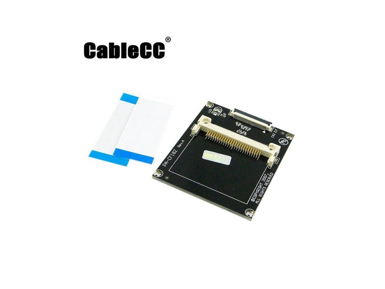 Cablecc 1 8 Compact Flash Cf Memory Card To Ce Toshiba Ipod Zif Ssd Hdd Adapter With 2 Cables Newegg Com