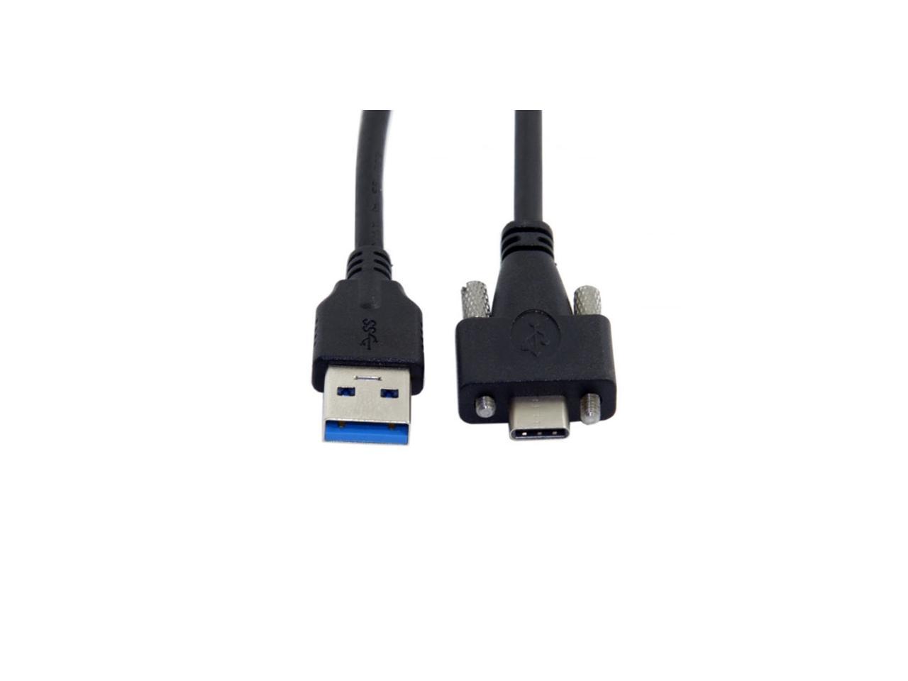 Cablecc USB 3.1 Type-C Dual Screw Locking To Standard USB3.0 Data Cable ...