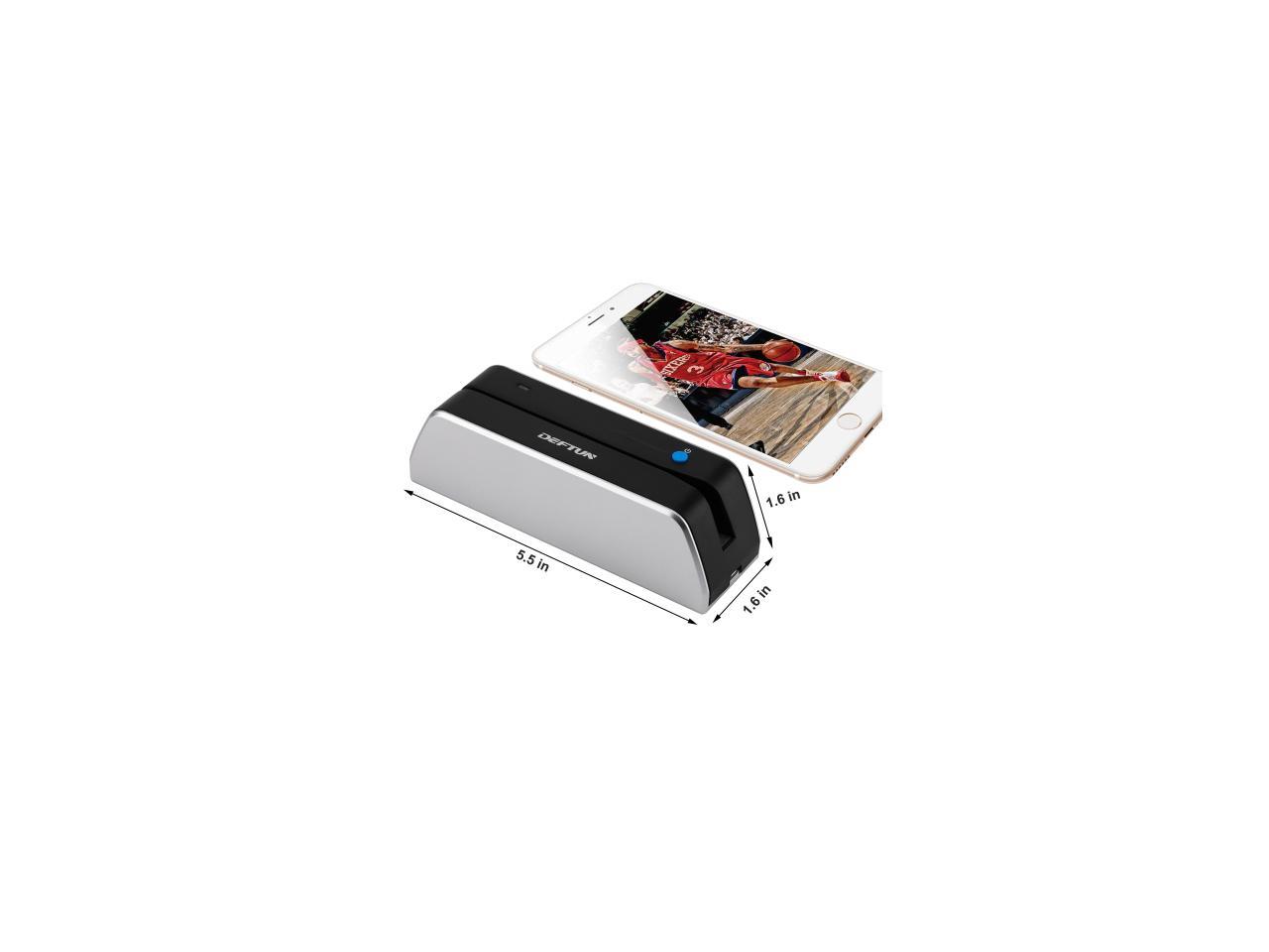 Deftun Msr X6bt Bluetooth Magnetic Credit Card Reader Writer Encoder Stripe Msr206 4757