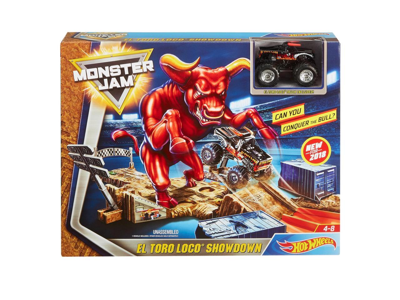 hot wheels monster jam el toro loco showdown playset