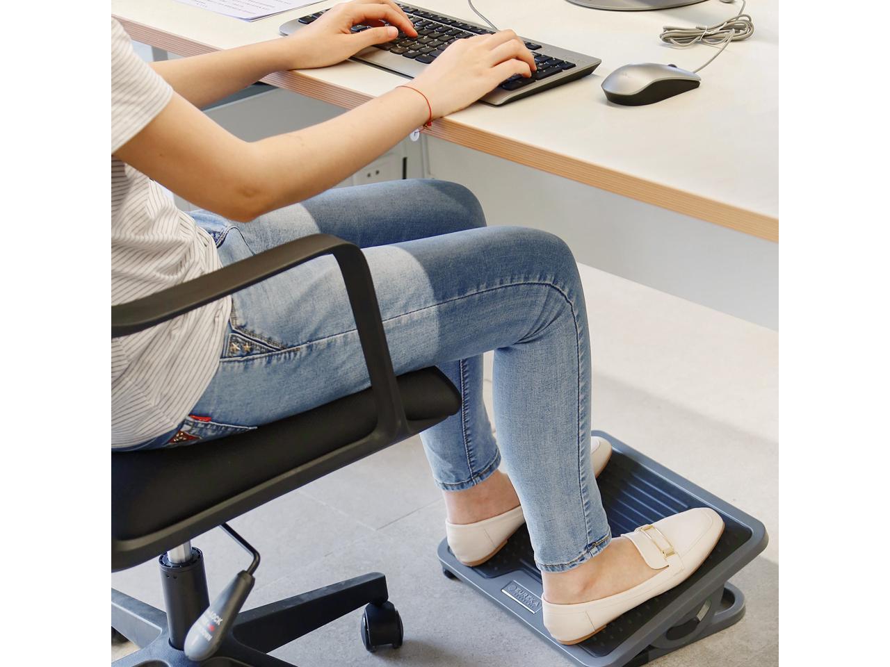 Eureka Ergonomic® Angle Adjustable Under Desk Foot Rest with Massage