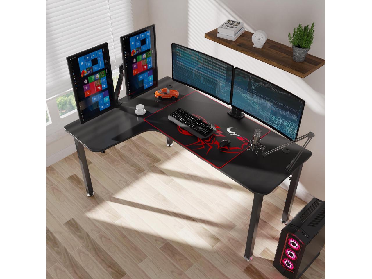 Eureka Ergonomic LShaped Corner Desk 60 inch PC Computer Desks, Large