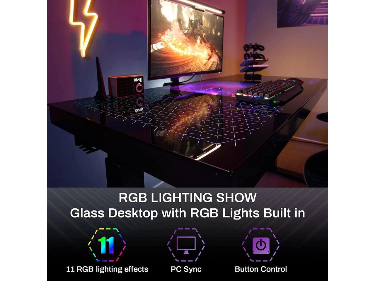 Eureka Ergonomic GTGEVO 55" Spectrum RGB Builtin PC Computer Case