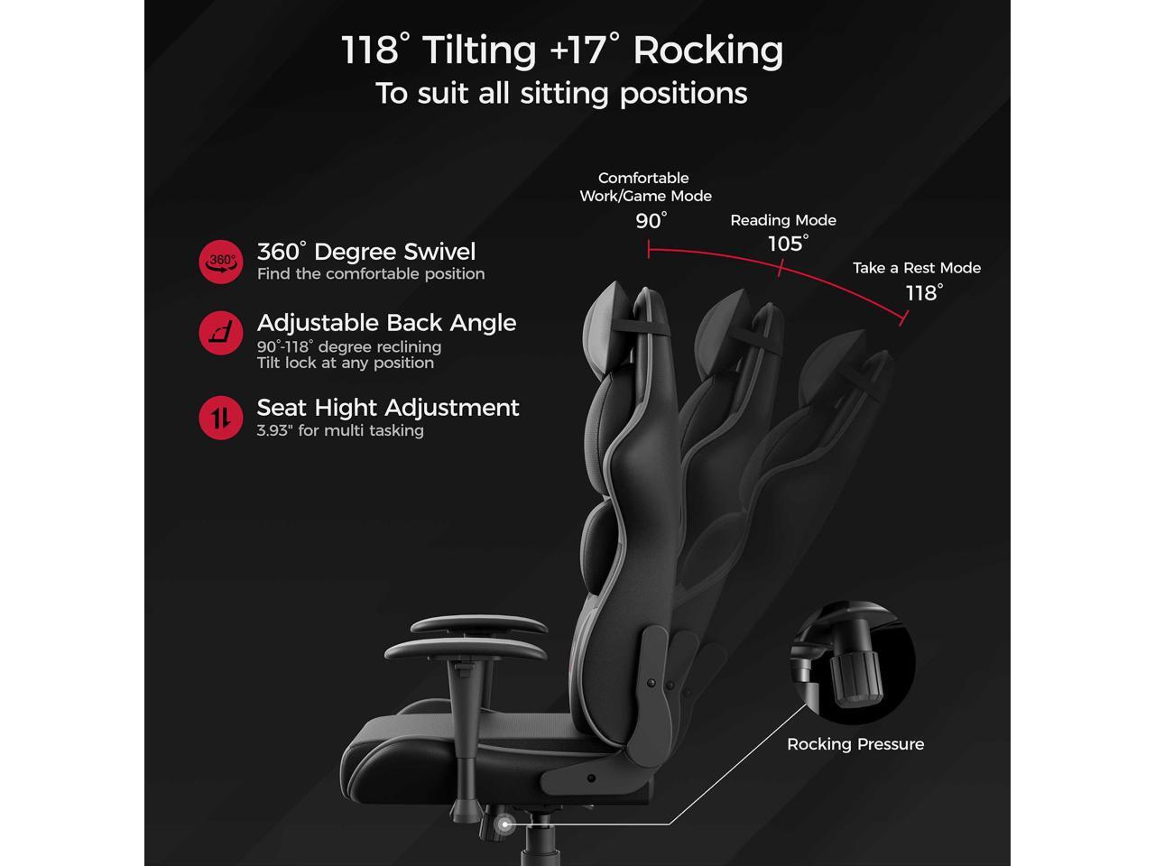 EUREKA ERGONOMIC Hector Gaming Chair, High Back Office Chair with