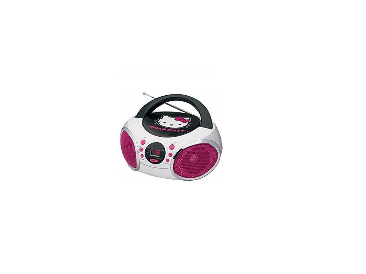 Hello Kitty KT2026MBY Portable Stereo CD Boombox with AM/FM Radio