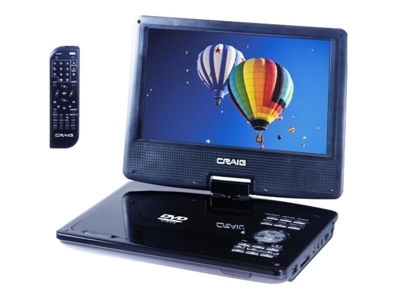 Craig CTFT713 9 Inch TFT Swivel Screen Portable DVD/CD Player with ...