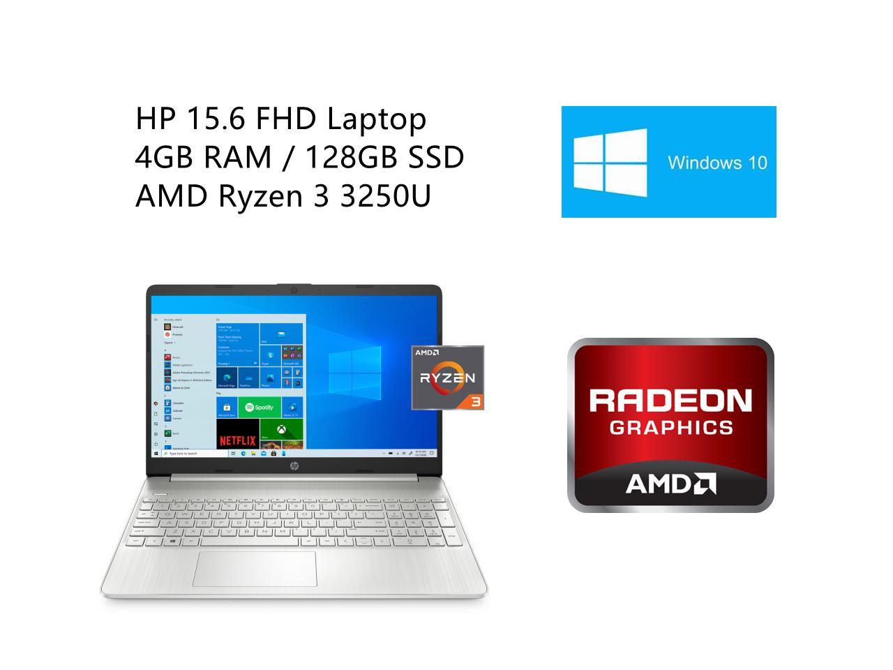 New Hp 156 Fhd Laptop Amd Ryzen 3 3250u Processor 4gb Ram 128gb Ssd Windows 10 Home In 2577