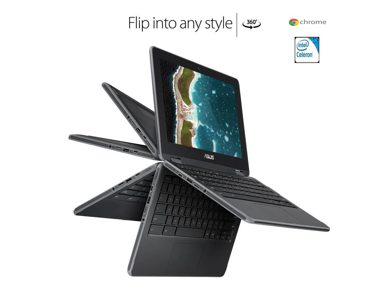 2018 Newest ASUS Chromebook Convertible 2in1 11.6 Touchscreen