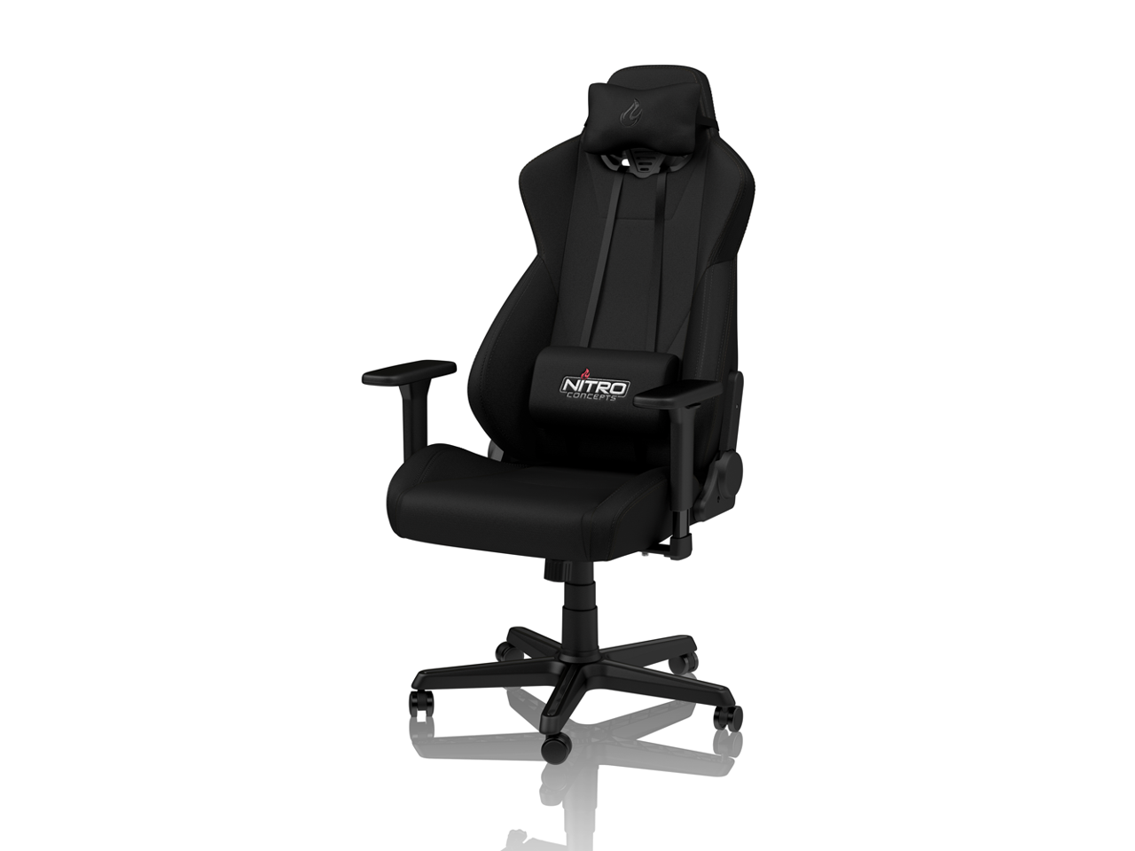 Nitro Concepts S300 Stealth Black Ergonomic Office Gaming Chair Newegg Com