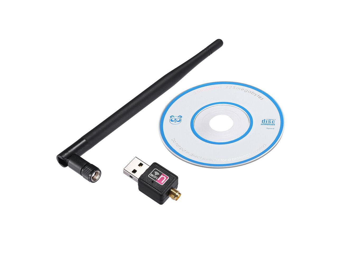 600Mbps USB Wifi Router Wireless Receiver Adapter LAN Card Connector PC Network 