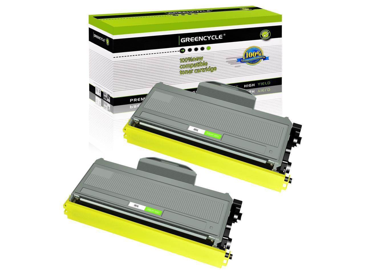 Black, 2-Pack GREENCYCLE 2600 Pages per Toner Cartridge Replacement Compatible for Brother TN360 TN-360 TN330 TN-330 Used in HL-2170W HL-2150N DCP-7045N DCP-7040 MFC-7840W MFC-7340 MFC-7345N