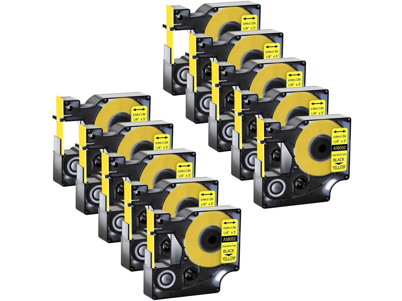 Heat Shrink Tube Wire Cable Label Tape 624mm for DYMO Rhino 6000 5200