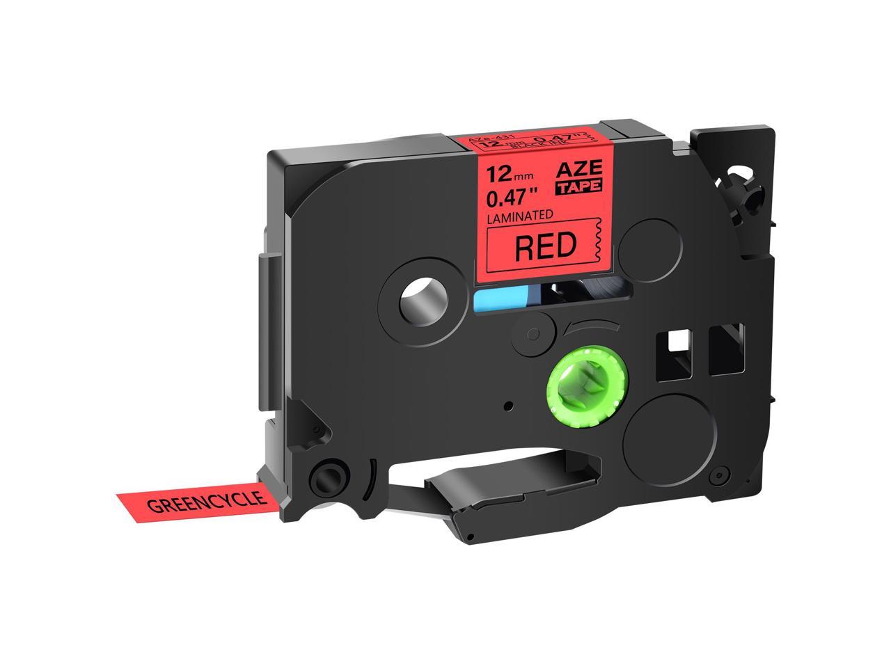 2PK Black On Red TZ-431 Compatible Brother TZe-431 Label Make Tape P-touch 12mm 