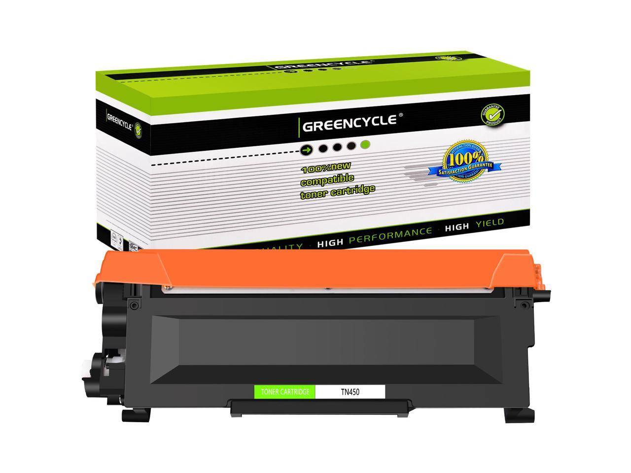GREENCYCLE Compatible Toner Cartridge for Brother TN450 TN-450 TN-420 for HL-2270DW HL-2280DW HL-2230 HL-2240 MFC-7360N MFC-7860DW DCP-7065DN Intellifax 2940 (1 Pack Black) -