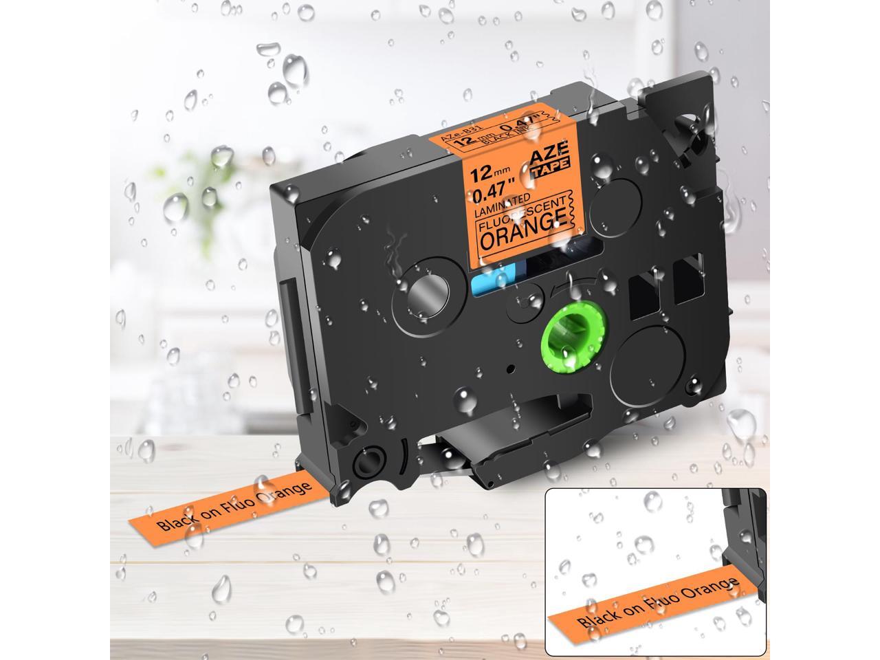 Brother Nastro Etichettatrice (12mm X 4m) Nero Su Bianco P TOUCH - Foto 10