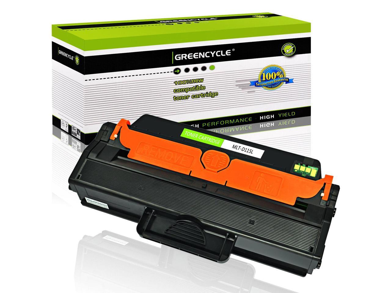 GREENCYCLE 2 Pack MLT-D115L D115L Black High Yield Toner Cartridge Compatible for Samsung Xpress SL-M2830DW SL-M2880FW SL-M2670 SL-M2620 SL-2620ND SL-2820DW SL-2820ND M2670FN M2670N M2870FD M2870FW 