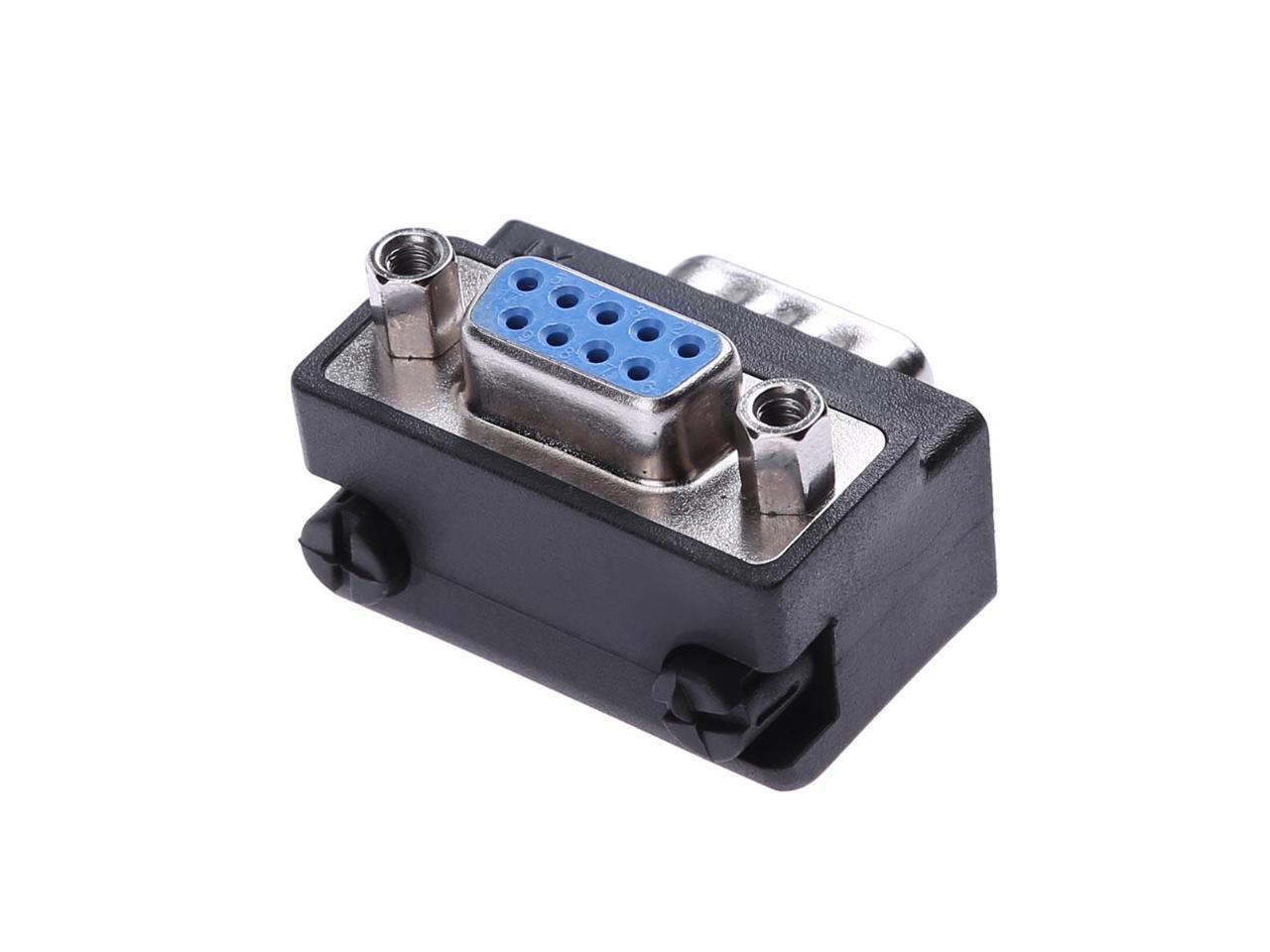 DB9 9Pin Serial Port Female to Male Connector 90 Degree Right Angle