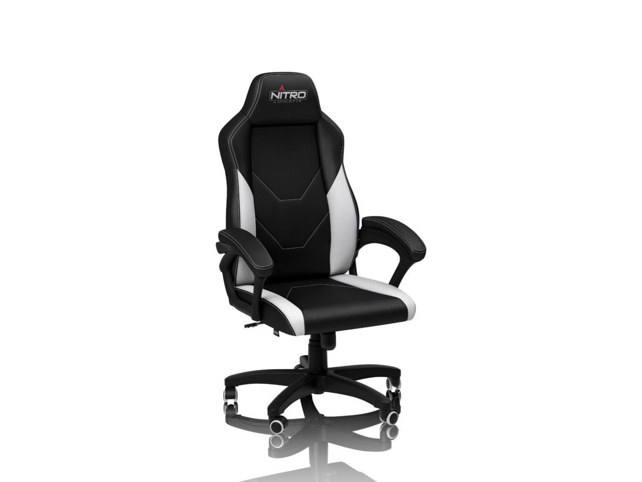 Nitro Concepts C100 Gaming Chair Black White Newegg Com