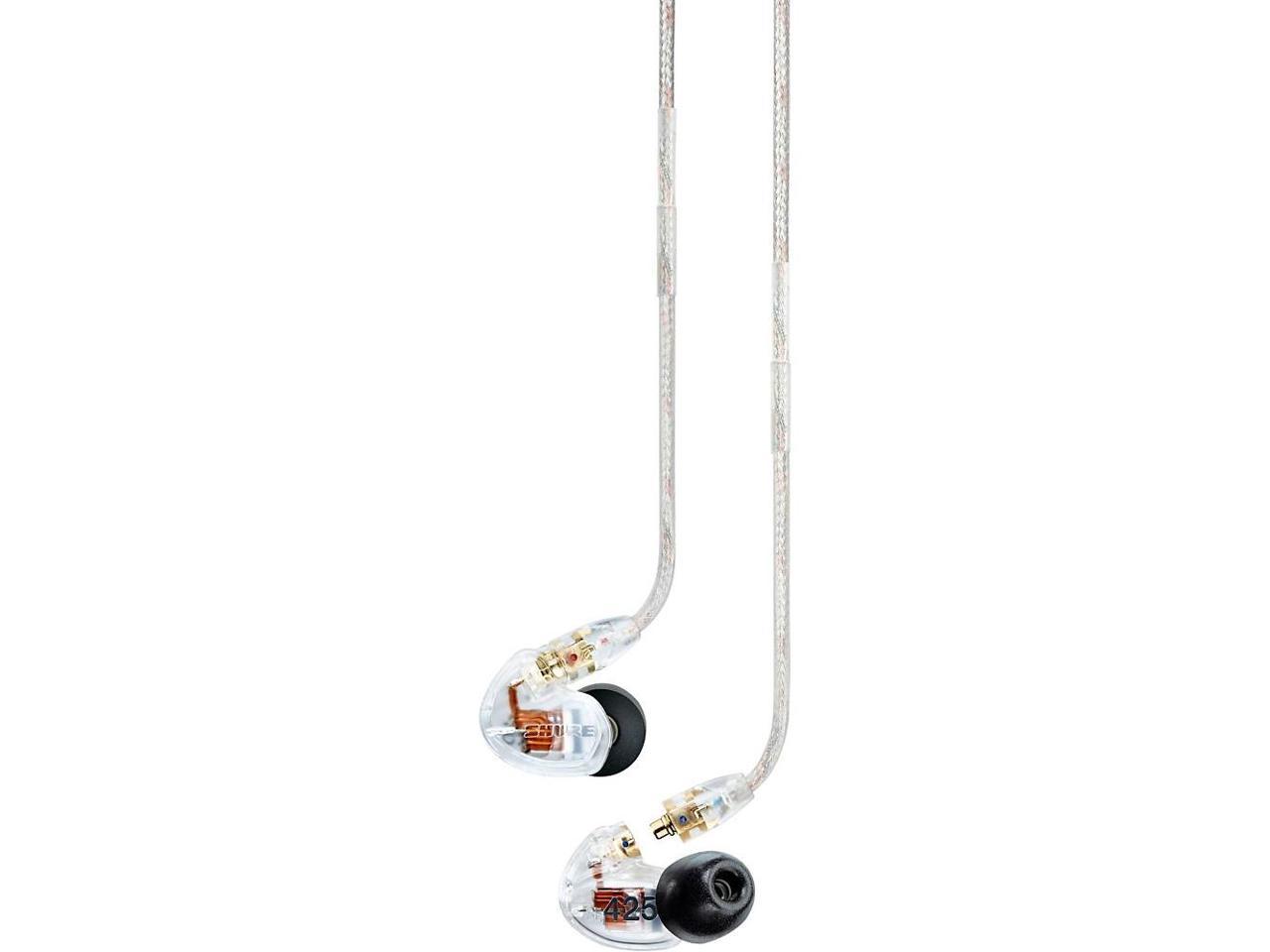 shure-se425cl-in-ear-sound-isolating-dual-driver-earphones-clear