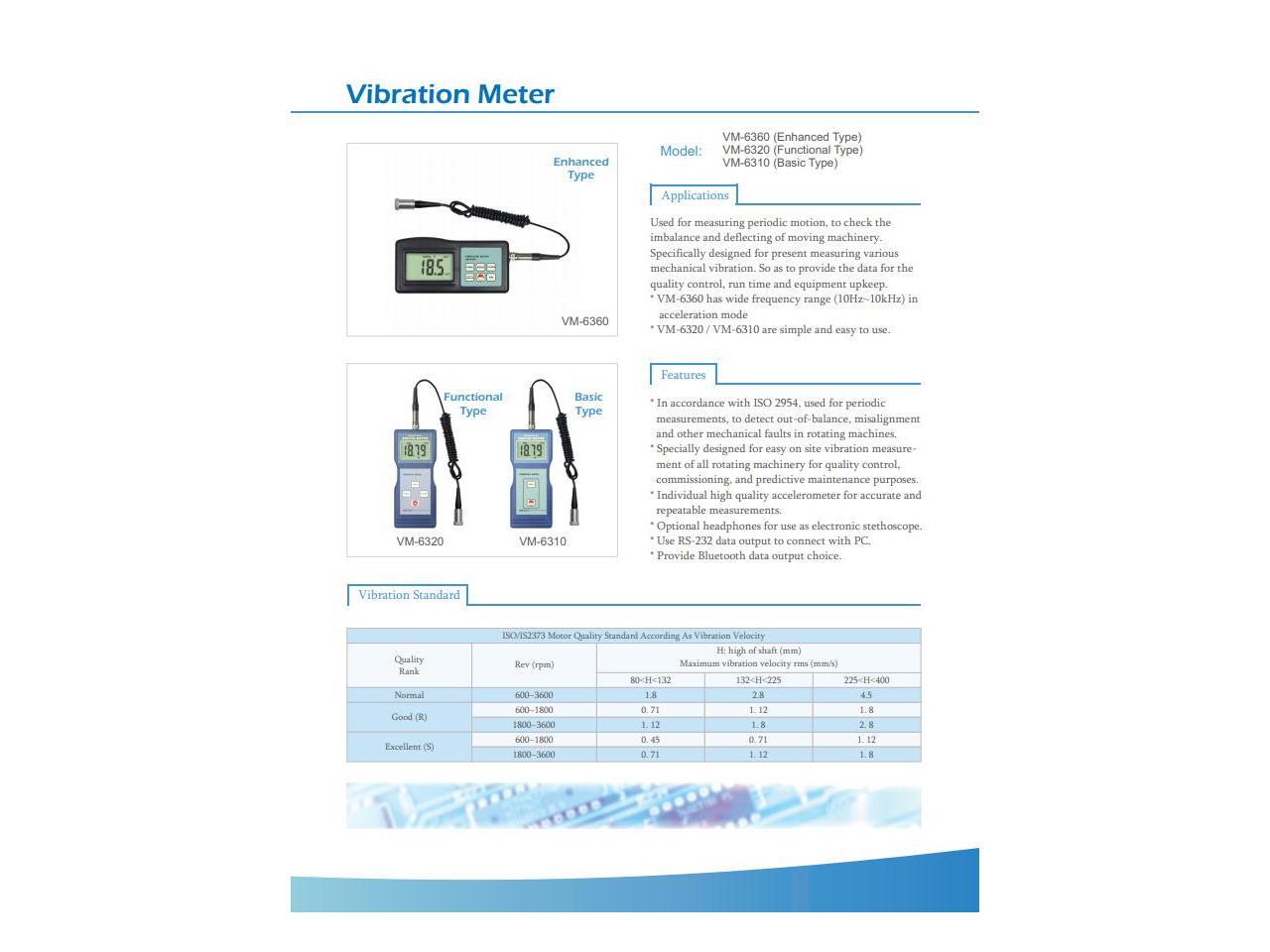 LANDTEK VM6360 Digital Vibration Mete Gauge Tester 10HZ10KHZ New