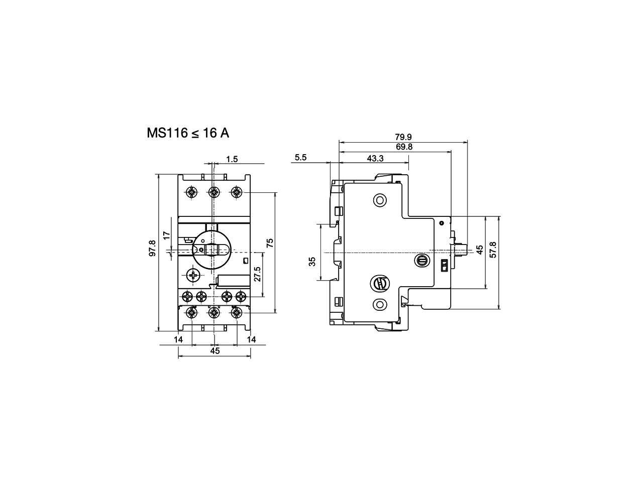 ABB MS116-12 Manual Motor Starter 8-12A 1SAM250000R1012 - Newegg.com