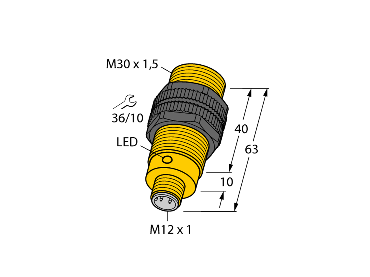 TURCK NI8-S18-AP6X-H1141 46526 Inductive sensor PNP 