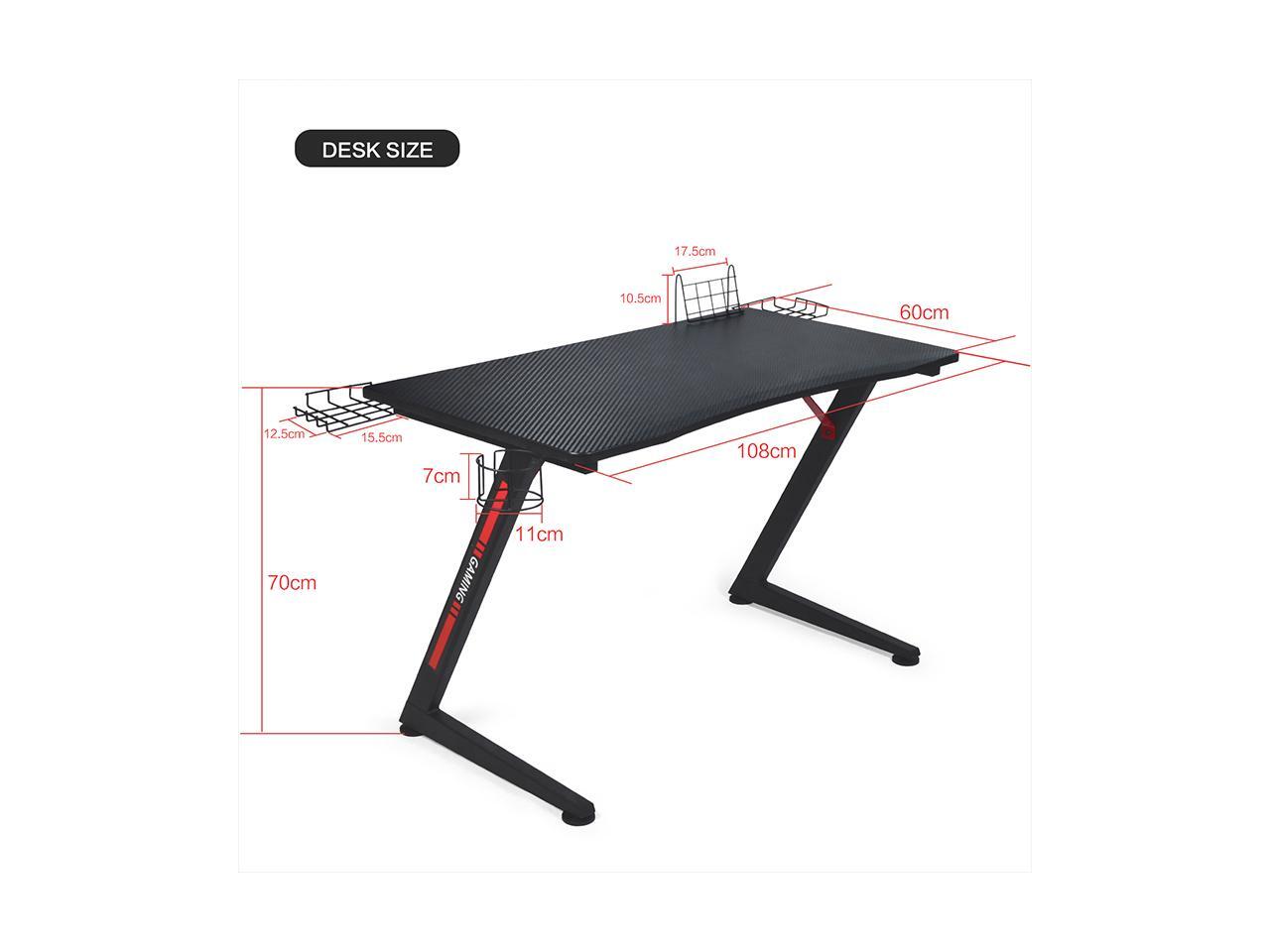 GTRACING Gaming Desk Computer Office PC Gamer Table Pro Racing Style
