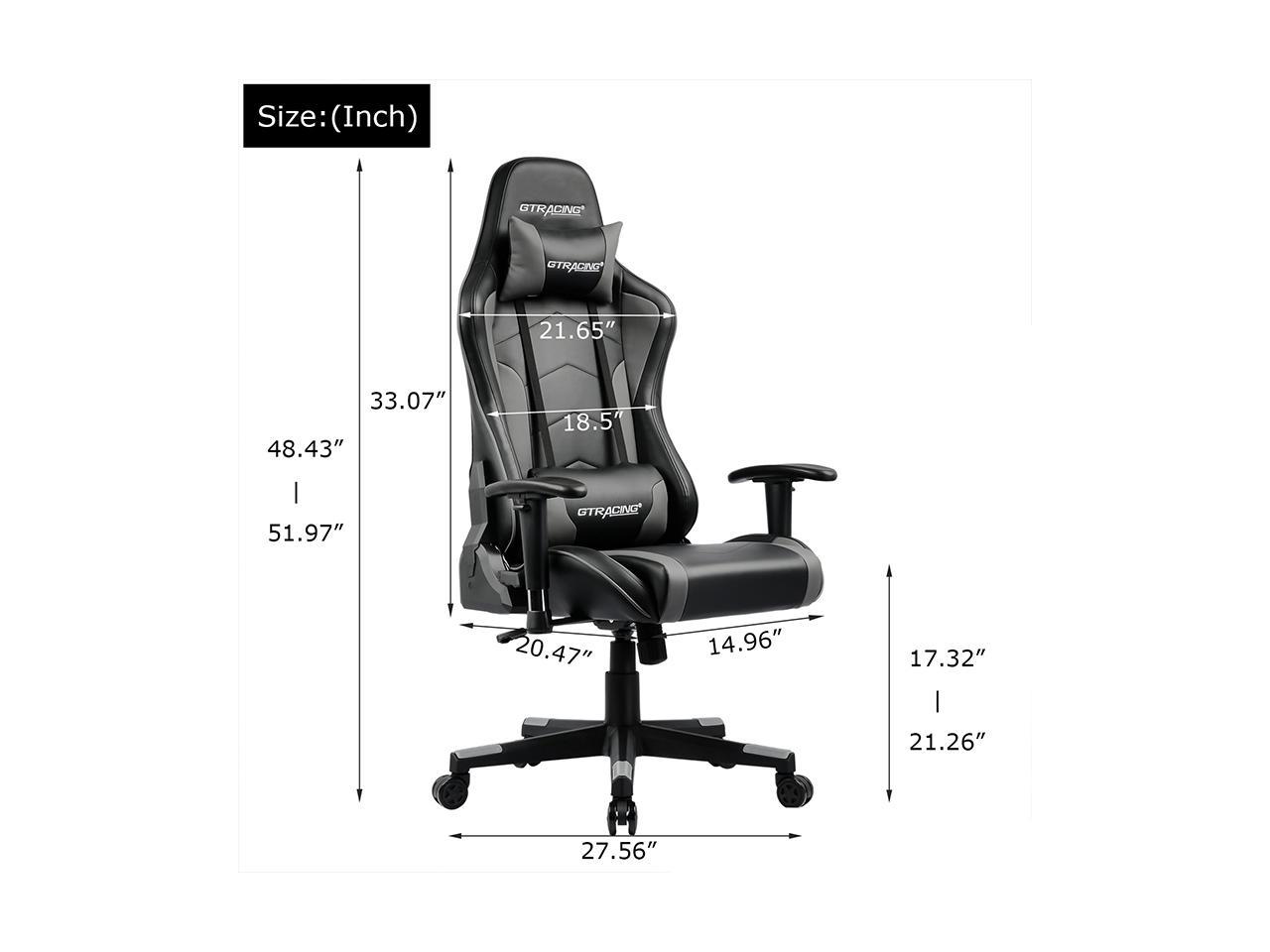 GTRACING Gaming Chair with Bluetooth Speakers Music Video Game Chair ...