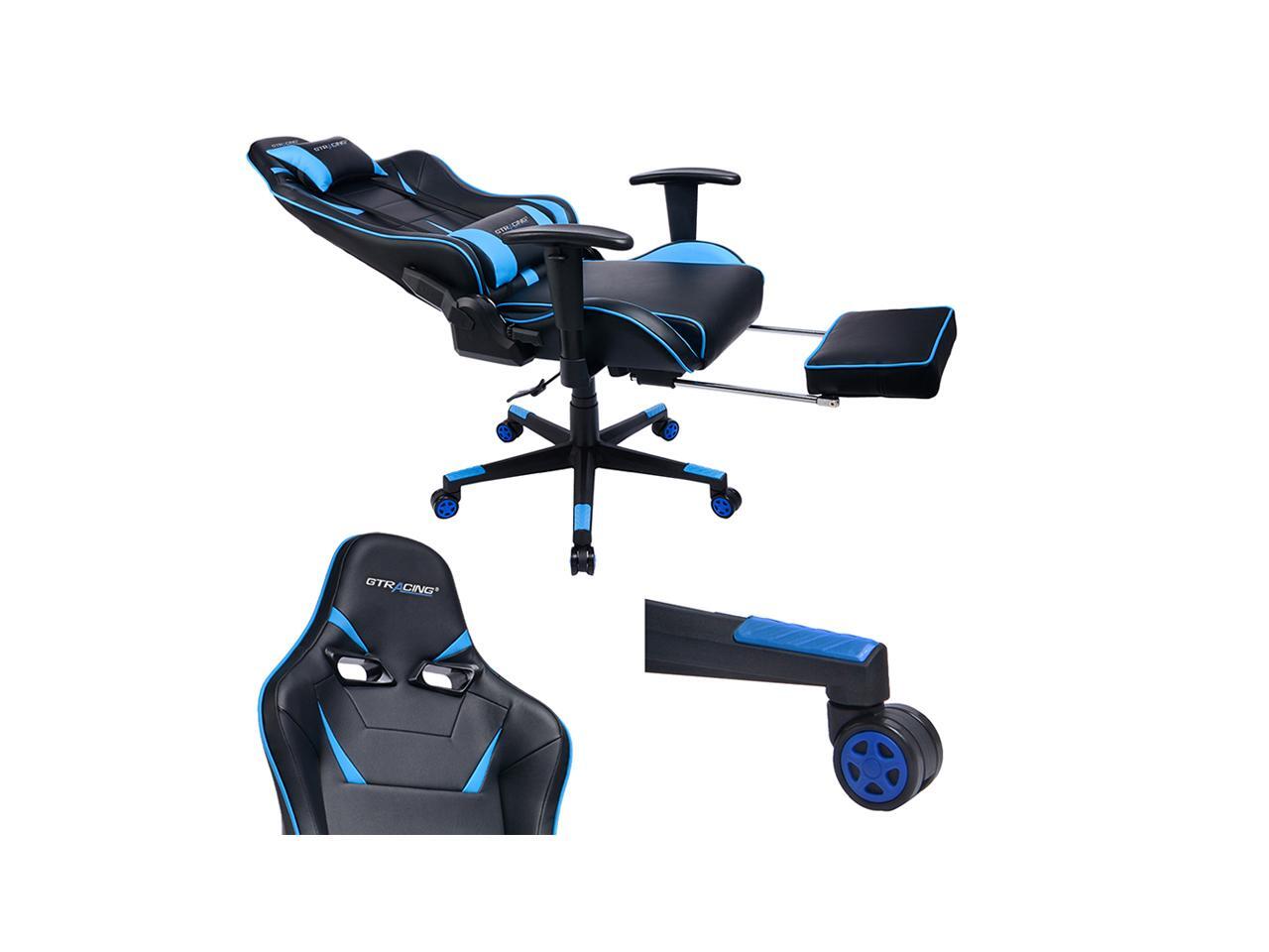 GTRACING Big and Tall Gaming Chair with Footrest Heavy Duty Adjustable