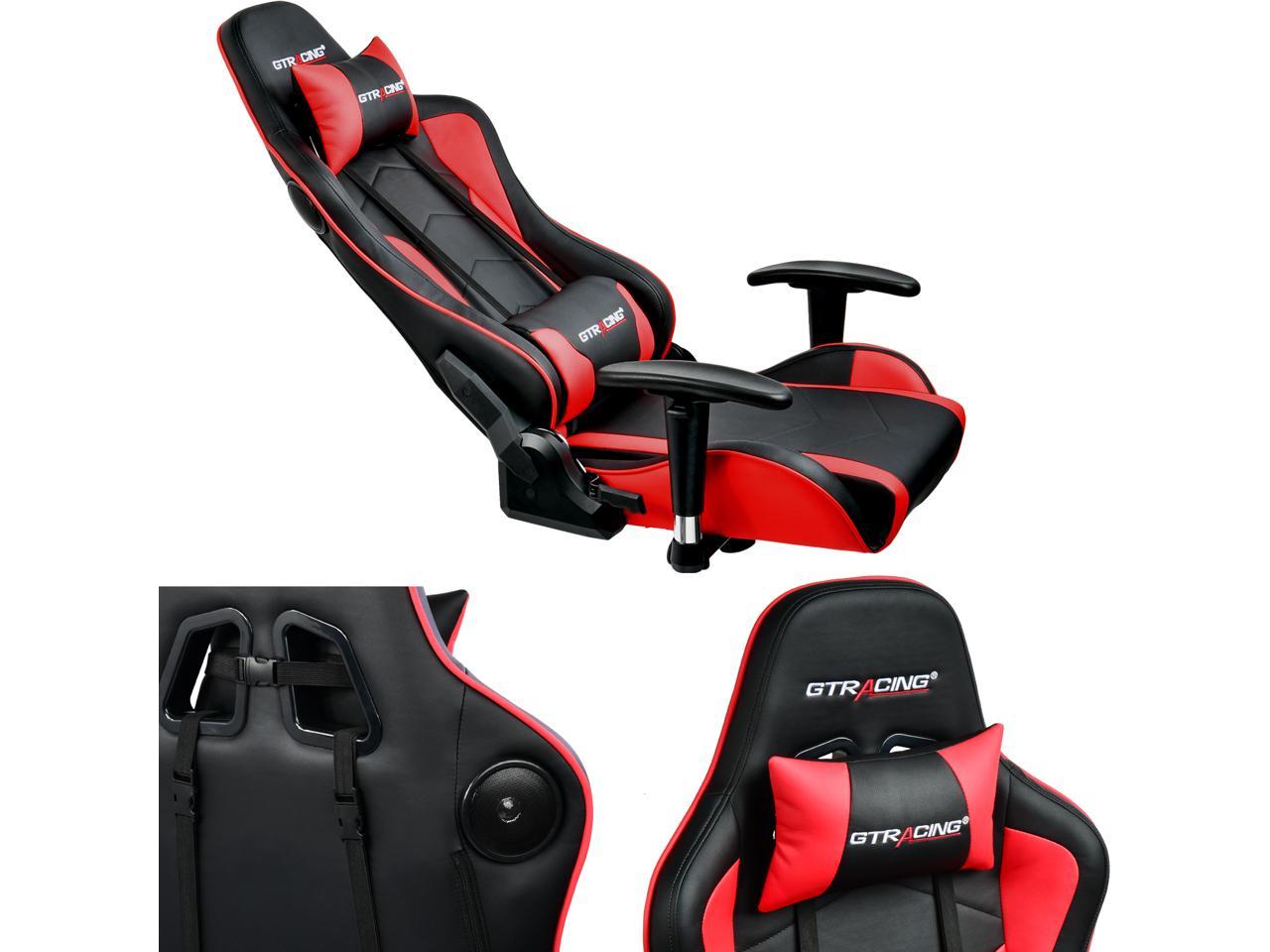 GTRACING Gaming Chair with Bluetooth Speakers Music Video Game Chair ...